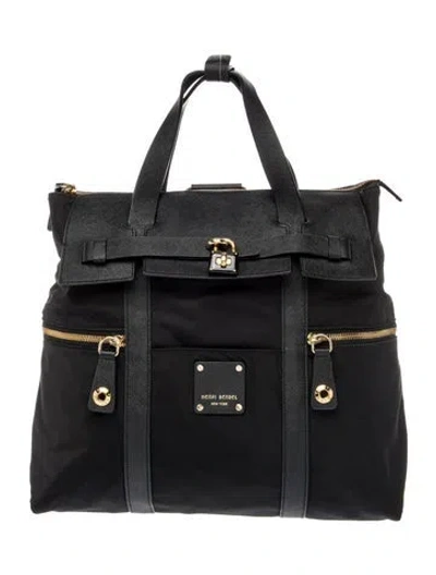 Pre-owned Henri Bendel Nylon Top Handle Bag In Black