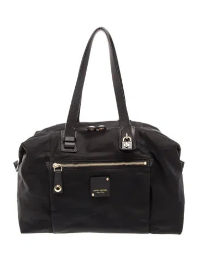 Pre-owned Henri Bendel Nylon Top Handle Bag In Black