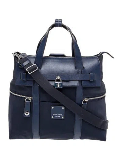 Pre-owned Henri Bendel Nylon Top Handle Bag In Blue