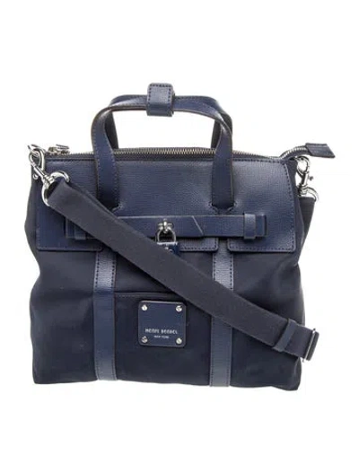 Pre-owned Henri Bendel Nylon Top Handle Bag In Blue