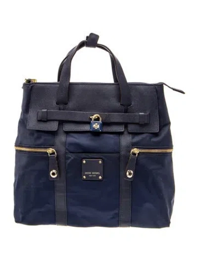 Pre-owned Henri Bendel Nylon Top Handle Bag In Blue