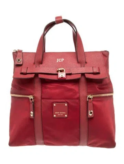 Pre-owned Henri Bendel Nylon Top Handle Bag In Red