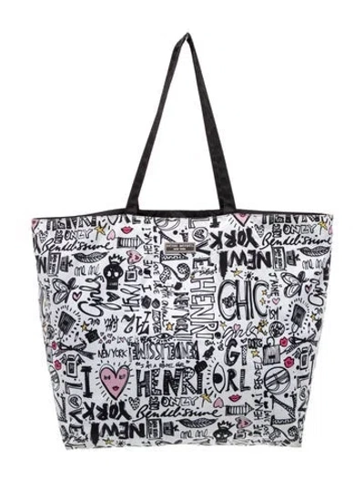 Pre-owned Henri Bendel Nylon Tote In Blue