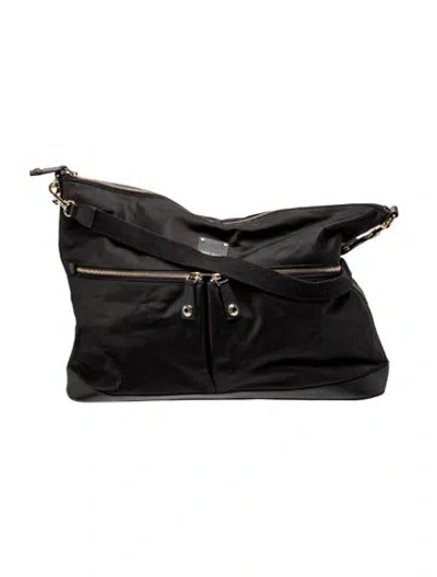 Pre-owned Henri Bendel Nylon Weekender Bag In Black
