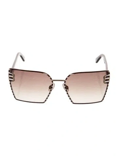 Pre-owned Henri Bendel Oversize Gradient Sunglasses In Brown