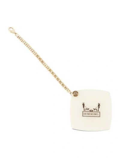 Pre-owned Henri Bendel Pocket Mirror In Neutral