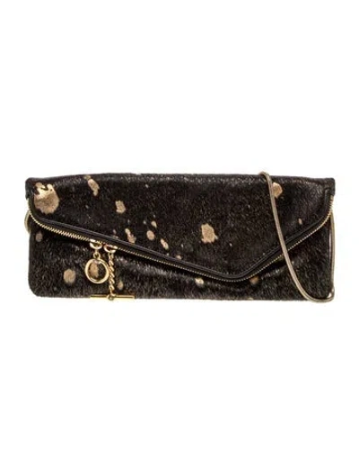 Pre-owned Henri Bendel Ponyhair Shoulder Bag In Multi