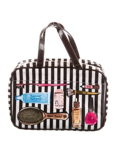 Pre-owned Henri Bendel Printed Cosmetic Bag In Neutral