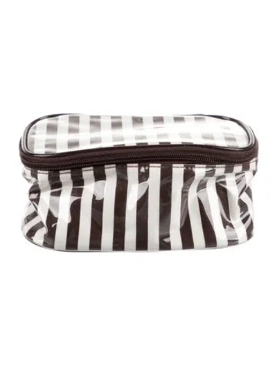 Pre-owned Henri Bendel Pvc Cosmetic Bag In Black
