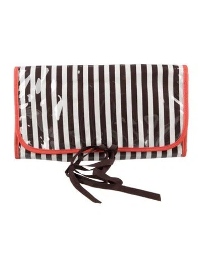 Pre-owned Henri Bendel Pvc Cosmetic Bag In Black