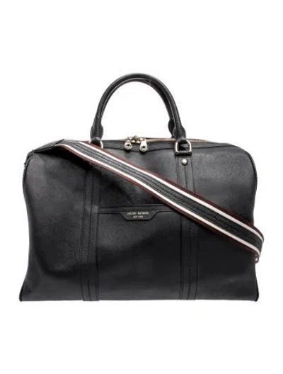 Pre-owned Henri Bendel Saffiano Leather Briefcase In Black