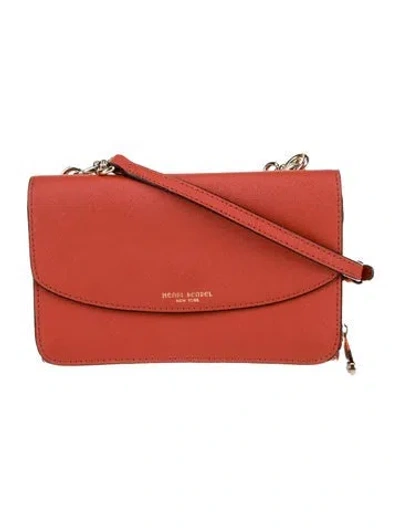 Pre-owned Henri Bendel Saffiano Leather Crossbody Bag In Pink