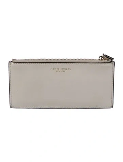 Pre-owned Henri Bendel Saffiano Leather Wristlet In White
