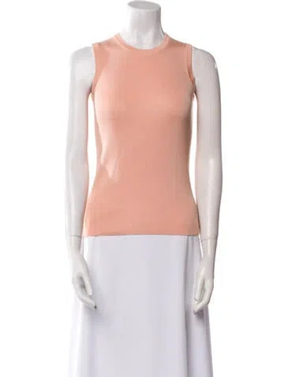 Pre-owned Henri Bendel Silk Crew Neck Sweater In White