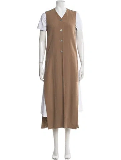 Pre-owned Henri Bendel Silk Vest In Brown