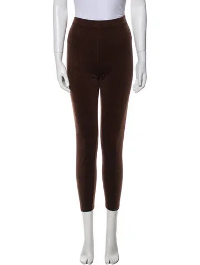 Pre-owned Henri Bendel Skinny Leg Pants In Brown