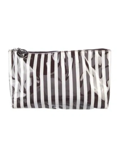 Pre-owned Henri Bendel Striped Pvc Cosmetic Bag In Multi