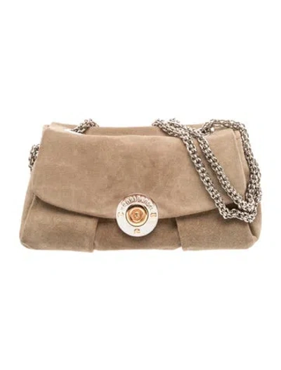 Pre-owned Henri Bendel Suede Shoulder Bag In Neutral