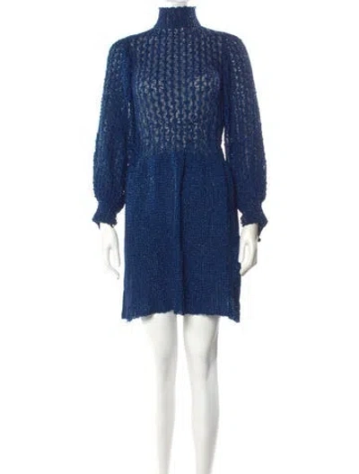Pre-owned Henri Bendel Turtleneck Mini Dress