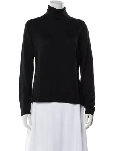 Pre-owned Henri Bendel Turtleneck Sweater In Black