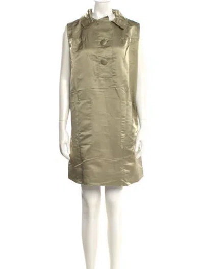 Pre-owned Henri Bendel Vintage Mini Dress In Neutral