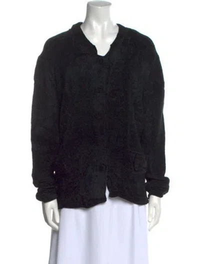 Pre-owned Henri Bendel V-neck Sweater In Blue