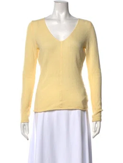 Pre-owned Henri Bendel V-neck Sweater In Neutral