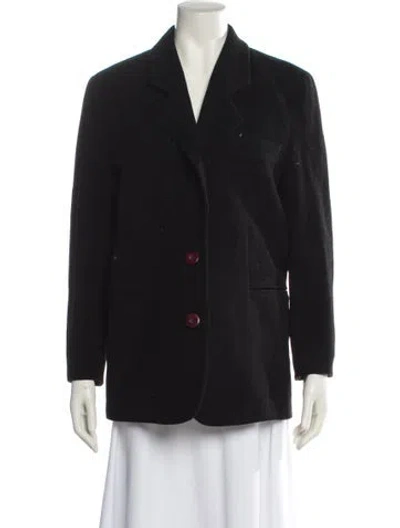 Pre-owned Henri Bendel Wool Blazer In Black