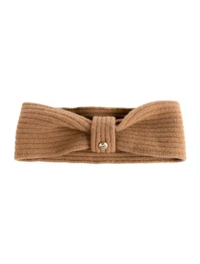 Pre-owned Henri Bendel Woven Embellished Headband In Brown