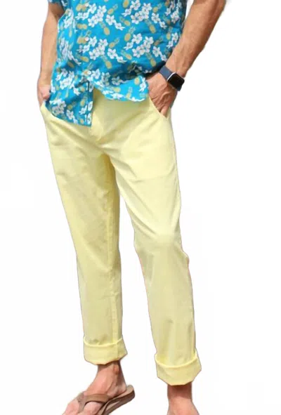 Henri Costa Sanibel Pant In Plantation In Yellow