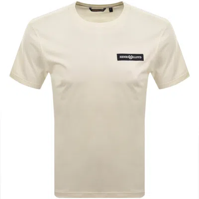 Henri Lloyd Colshot T Shirt Cream In Neutral