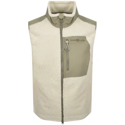 Henri Lloyd Craster Fleece Gilet Off White In Neutral