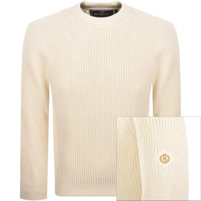 Henri Lloyd Golant Knit Jumper Cream In Neutral