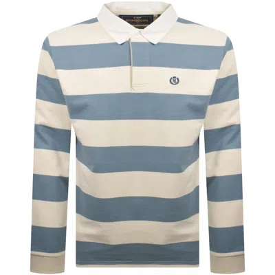 Henri Lloyd Hayling Stripe Polo T Shirt Blue