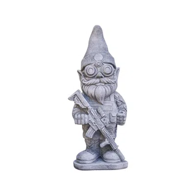 Henri Studio Serve And Protect 21" High Trevia Graystone Garden Gnome - Made To Order