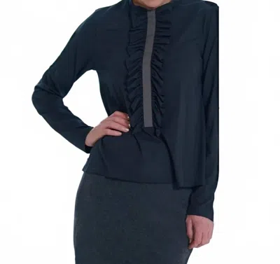 Henriette Steffensen Frill Blouse In Black
