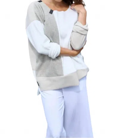 Henriette Steffensen Patch Sweater In Kit/ Ow/ Sand In Multi