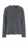 Henriette Steffensen Round Neck Blouse In Grey
