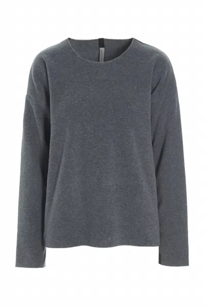 Henriette Steffensen Round Neck Blouse In Grey