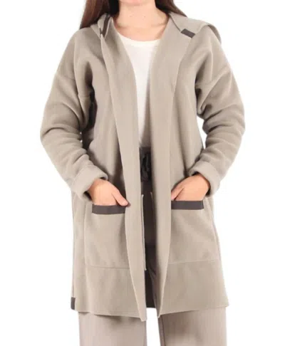 Henriette Steffensen Soft Fleece Cardigan In Sand