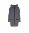 Henriette Steffensen Women's Cardigan With Hood In Grey