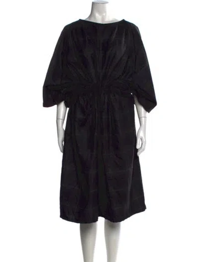 Pre-owned Henrik Vibskov 2025 Midi Length Dress In Black
