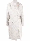 Henrik Vibskov Again Floral Wrap Coat In Purple