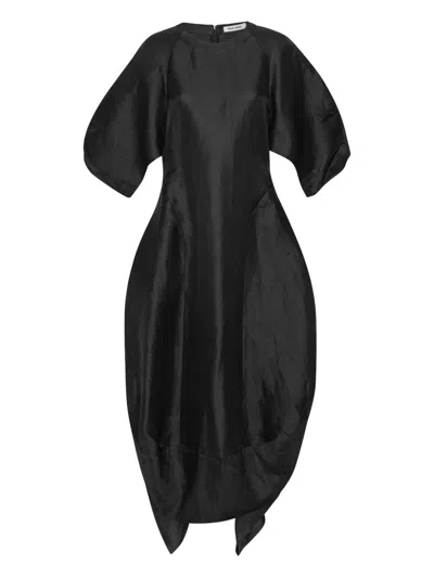 Henrik Vibskov Balloon Asymmetric Dress In Black