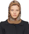 Henrik Vibskov Beige & Orange Dusk Knit Balaclava In Orange