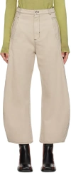 Henrik Vibskov Beige Shade Jeans In Tan