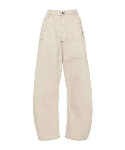 Henrik Vibskov High-waisted Wide-leg Jeans In Nude