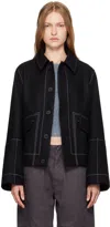 HENRIK VIBSKOV BLACK DUSK WOOL JACKET