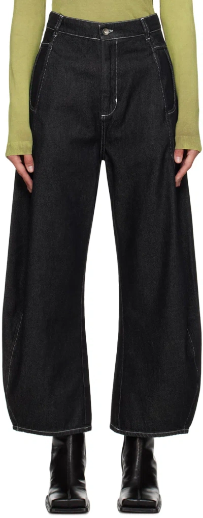 Henrik Vibskov Black Shade Jeans In Dark Denim