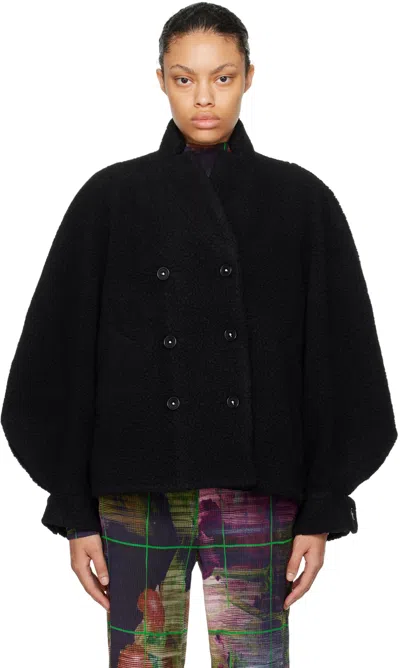 Henrik Vibskov Tiles Cropped Jacket In Black